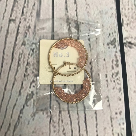 Beautiful Crystal Bead Hook Earrings - Picture 2 of 3